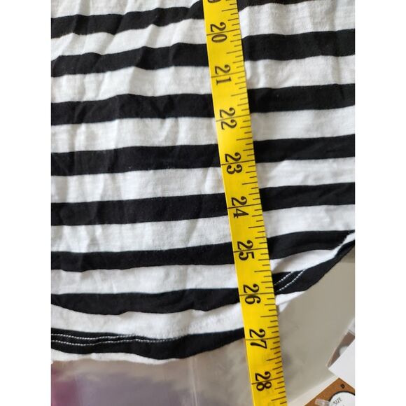 Michael Stars Striped Tank In Black and White | Size S - Picture 8 of 10